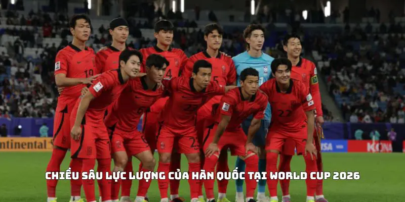Chiều sâu lực lượng của Hàn Quốc tại World Cup 2026