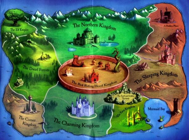 The map of the land of stories