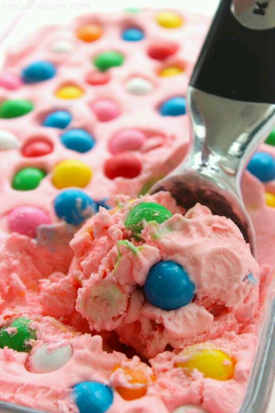 Bubblegum flavored ice cream 