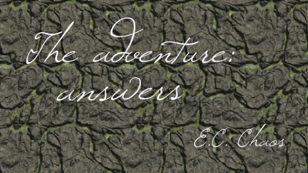 The adventure: Answers