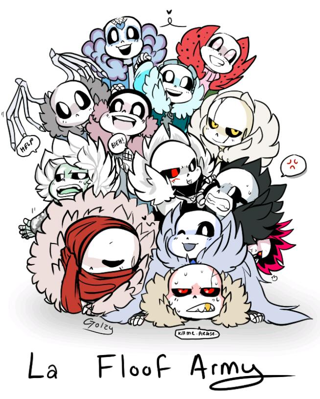 La fluff army : undertale AU's