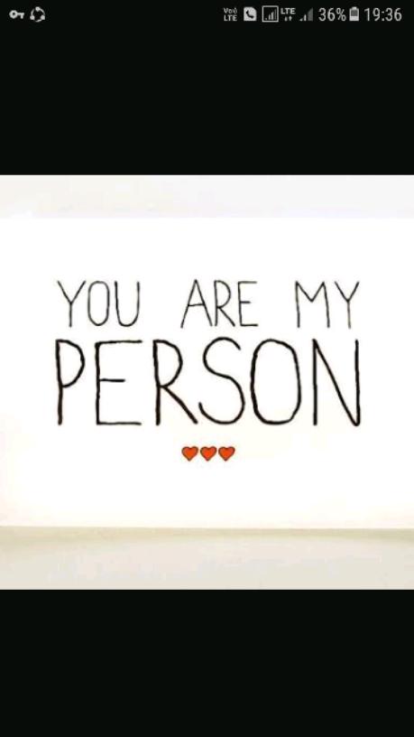 The person is you..