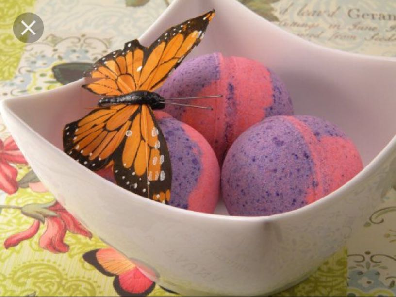 Bath bombs and butterflies 