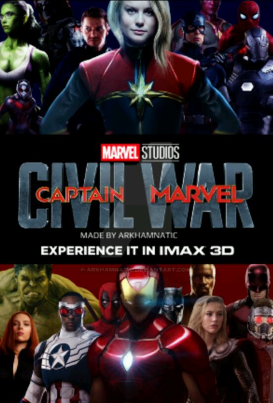 POSTER NO.8: (fan made) Captain Marvel: Civil War