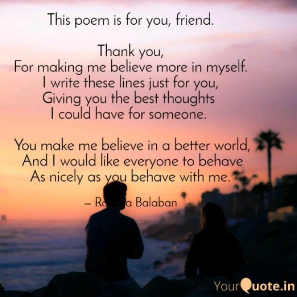 To my special friend