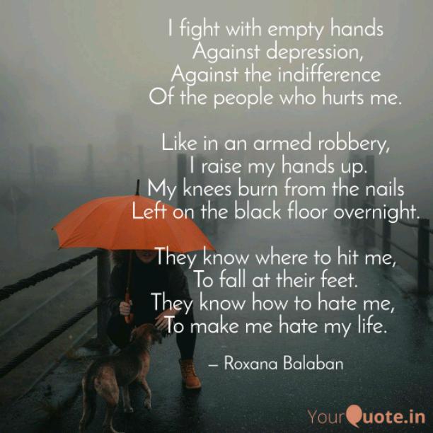 I fight with empty hands