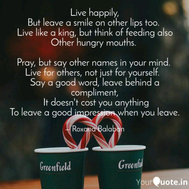 Live happily