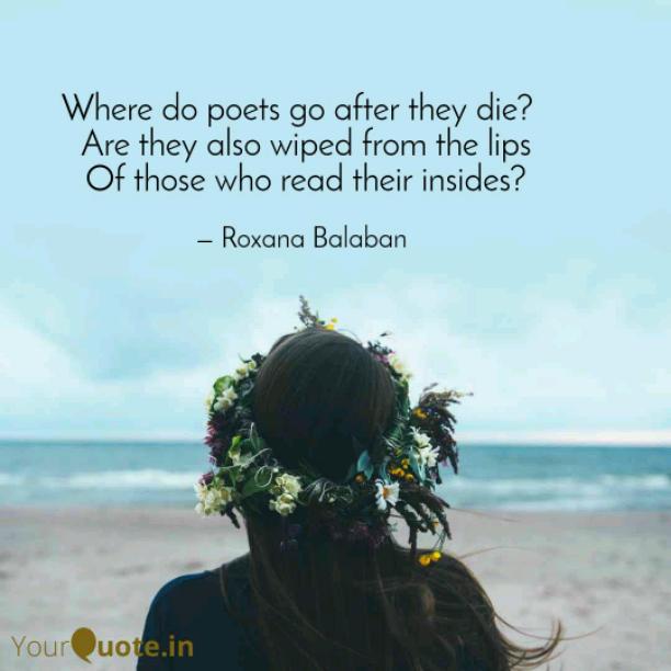 Where do poets go after they die?