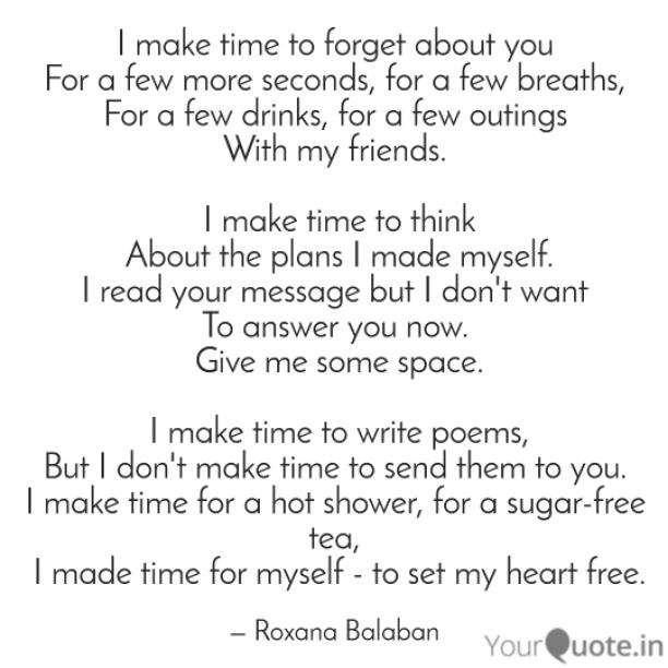 I make time