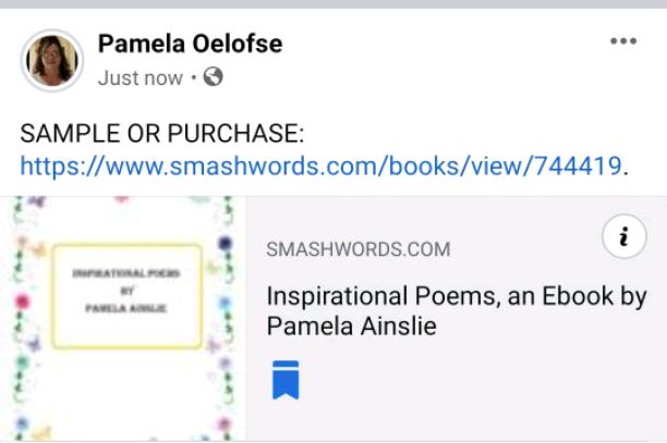 Inspirational Poems by Pamela Ainslie.