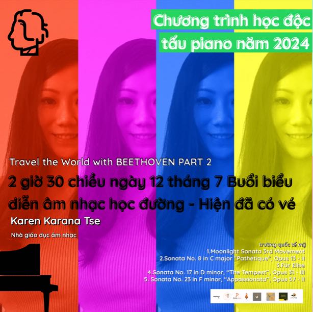 Ho Chi Minh Vietnam Chương trình học độc tấu piano năm 2024 : Karen  Karana Tse