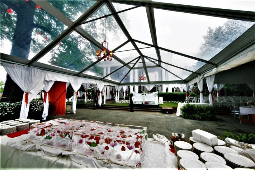 What kind of clear wedding tent do I need for a wedding?