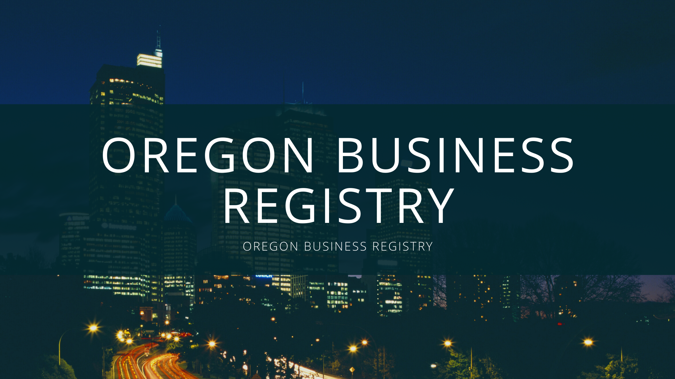 Oregon Business Registry